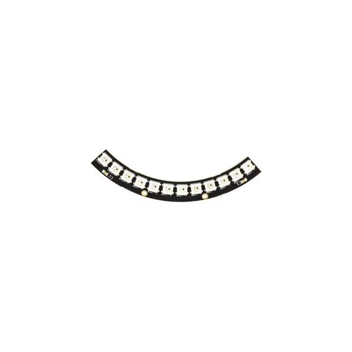 Bargraphe 1/4 Cercle 12 leds RVB adressables Kitronik 35134 compatible NeoPixel
