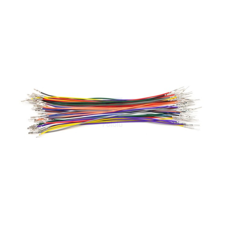 50 câbles 15 cm avec cosses M/F pré-serties