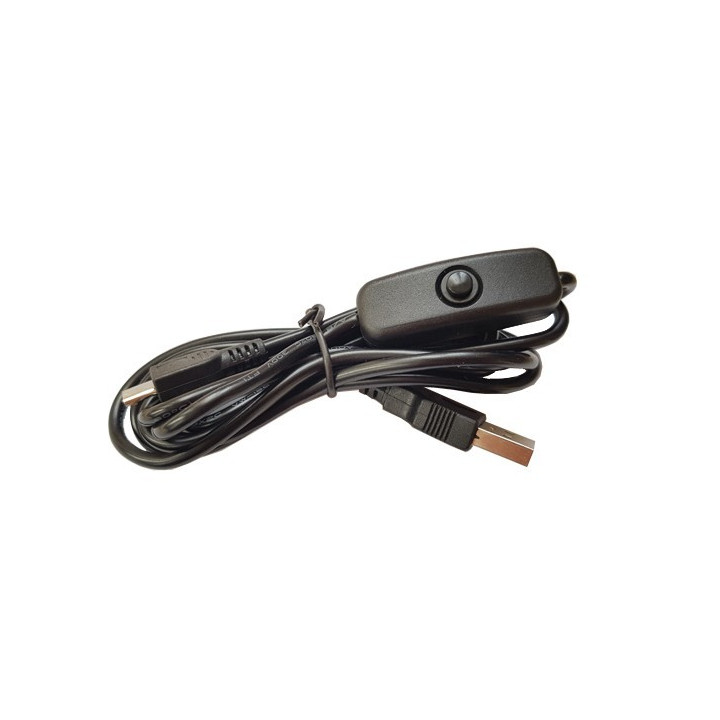 Cordon USB A vers micro-USB B avec interrupteur (1,5m)