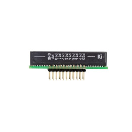 Vu de coté de la platine Kitronik breakout breadboard 5664 pour carte micro:bit
