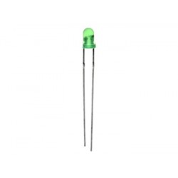 Led verte diffusante 3mm - 1