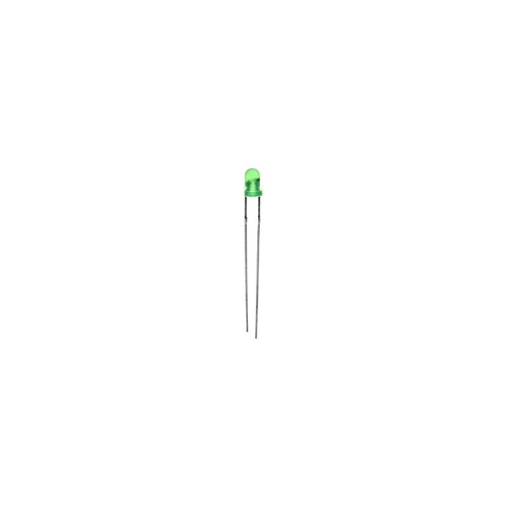 Led verte diffusante 3mm  - 1