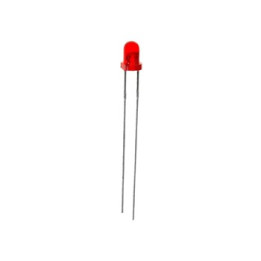 Led rouge diffusant 3mm  - 1