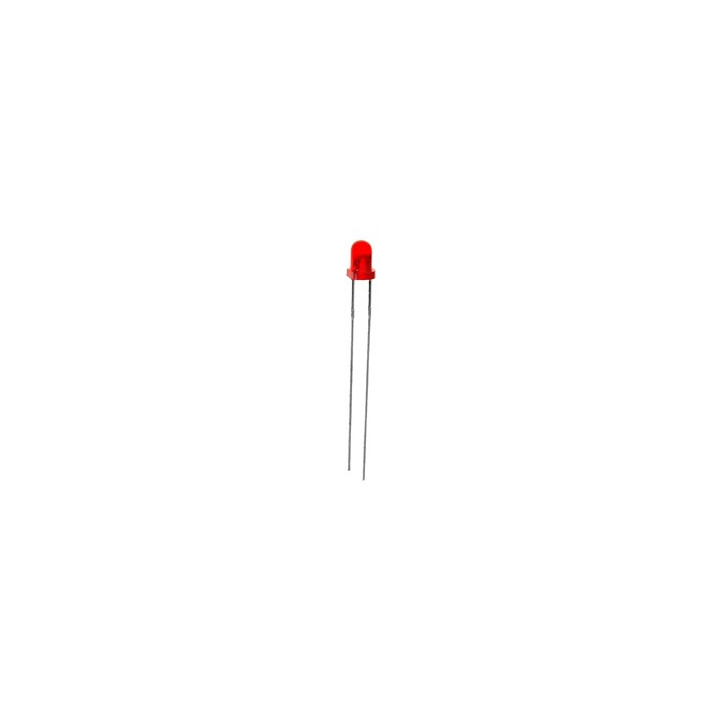 Led rouge diffusant 3mm  - 1