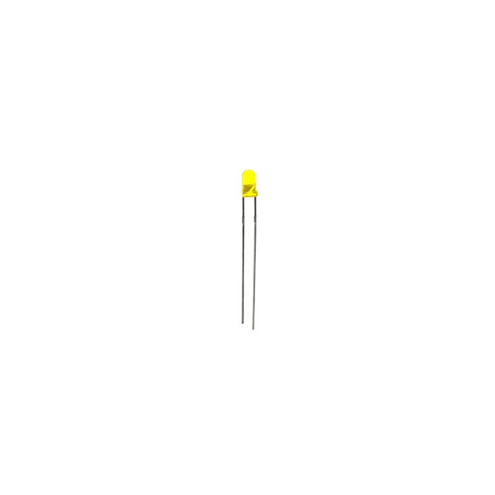 Led jaune diffusante 3mm  - 1