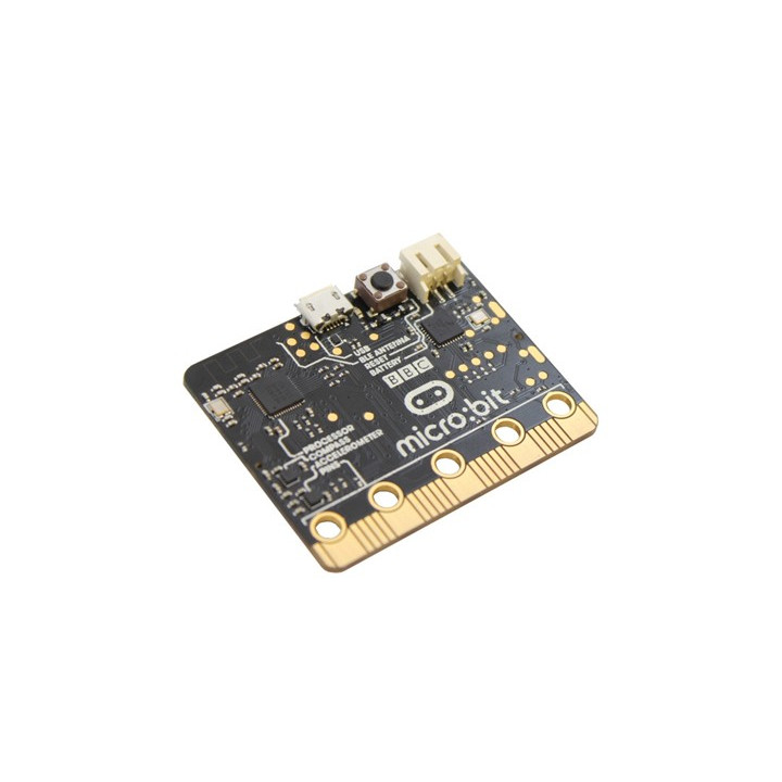 Vue de côté de la carte micro:bit