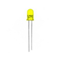 Led clignotante jaune diffusant 5mm - 1