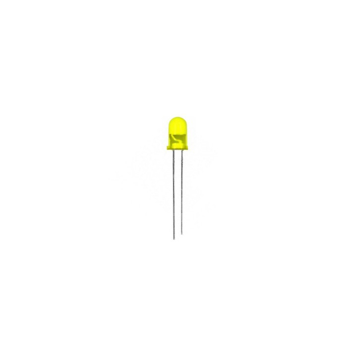 Led clignotante jaune diffusant 5mm  - 1