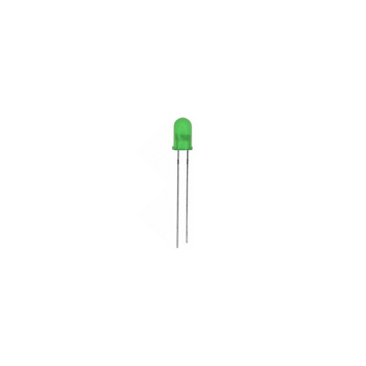 Led verte diffusante 5mm  - 1