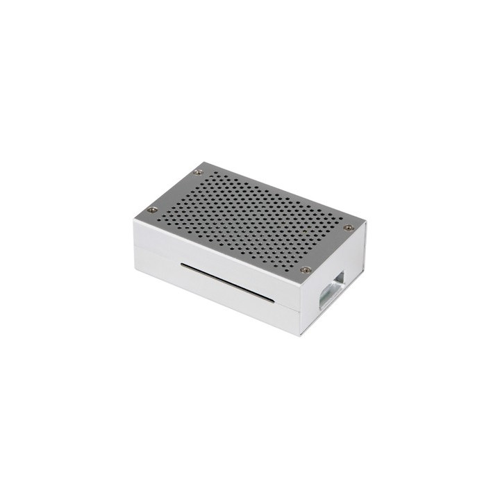 Détail du boîtier alu pour Raspberry Pi 4