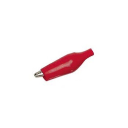 Pince crocodile 27 mm à souder - rouge  - 1