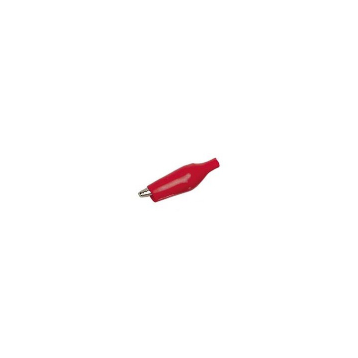 Pince crocodile 27 mm à souder - rouge  - 1