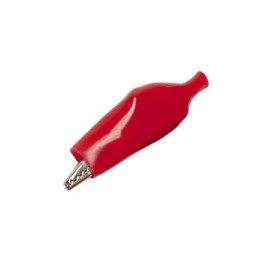 Pince crocodile 44 mm à souder - rouge  - 1