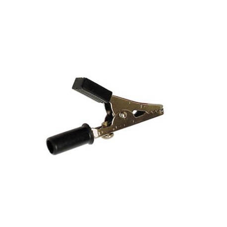 Pince crocodile 55 mm avec vis - noir - 1