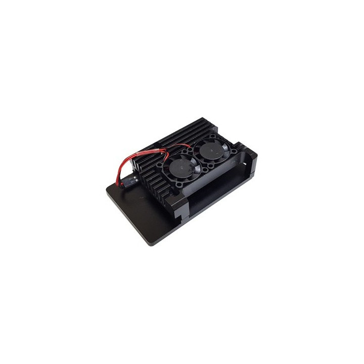 Boîtier alumnium BLOCK ACTIVE RB-ALU-Case+07Fan pour Raspberry Pi 3B+