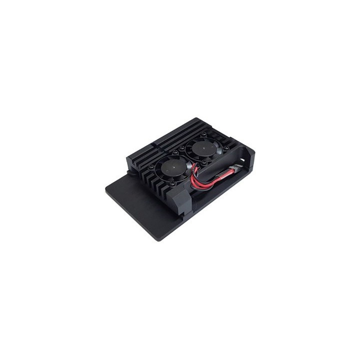 Boîtier alu ventilé pour Raspberry Pi 2B et 3B