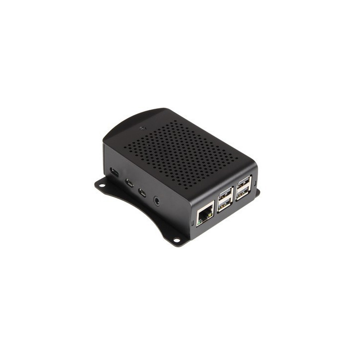 Boîtier RB-ALUCASEP4-06 monté avec une Raspberry Pi 4