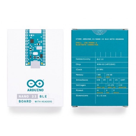 Boite de la carte Arduino Nano 33 BLE ABX00034 Boite de la carte Arduino Nano 33 BLE ABX00034