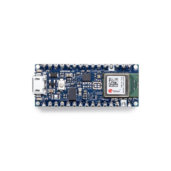 Face avant de la carte Arduino Nano 33 BLE ABX00034