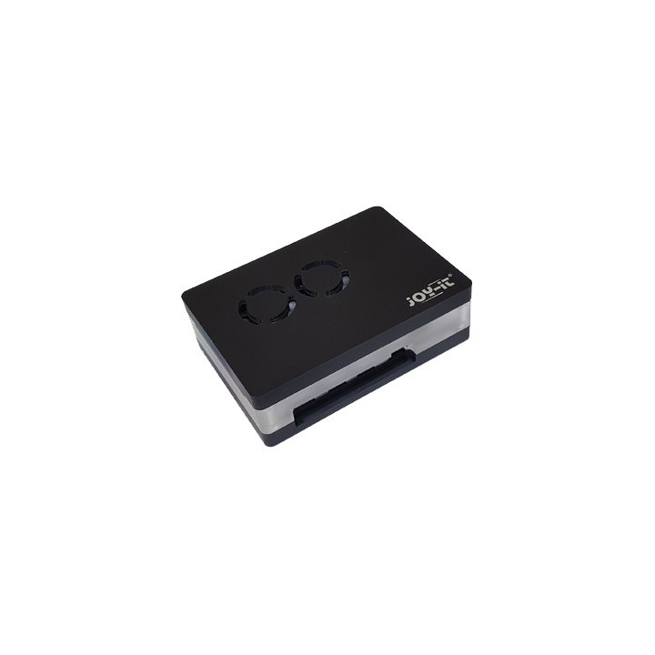 Boitier Joy-it RB-CASEP4+03B à fermeture sans vis pour Raspberry Pi 4