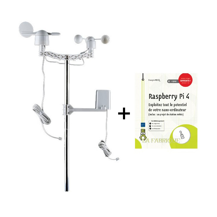 Bundle livre Raspberry Pi 4 avec capteurs pour station météo