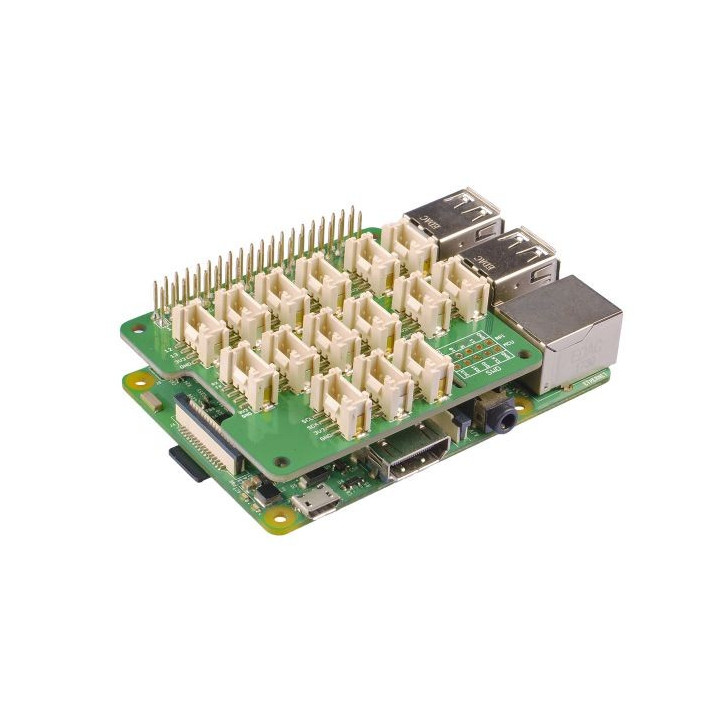 La platine Grove Base Hat sur une carte Raspberry Pi
