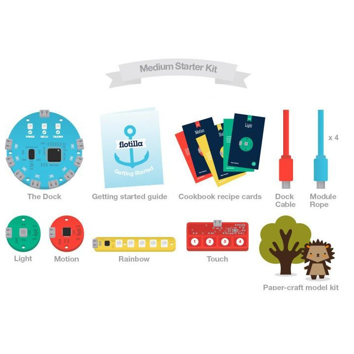 Détail du Starter-kit Flotilla Medium Treasure Chest pour Raspberry