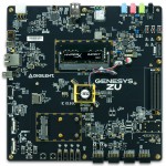 Vue de dessus de la carte de développement Genesys ZU-3EG: Zynq Ultrascale+ MPSoC Vue de dessus de la carte de développement Genesys ZU-3EG: Zynq Ultrascale+ MPSoC