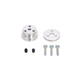 Adaptateur aluminium pour roue de trottinette pour axe moteur 4 mm