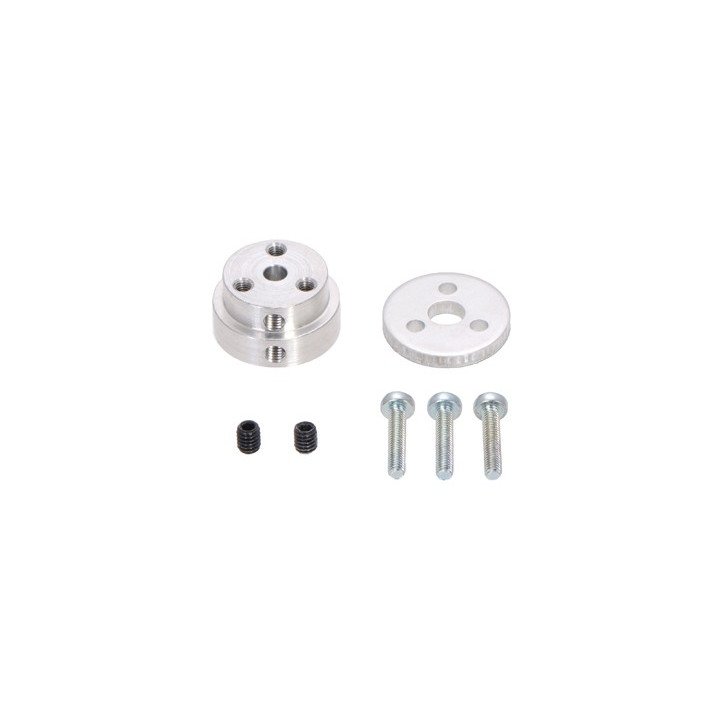 Adaptateur aluminium pour roue de trottinette pour axe moteur 6 mm