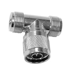 Adaptateur N mâle - 2x N femelles