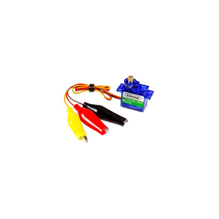 Servomoteur Kitronik 25105 avec sorties sur pinces crocodiles pour micro:bit