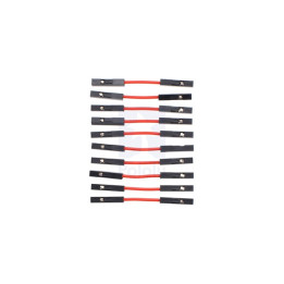 Straps flexibles rouge F/F (2,5 cm)