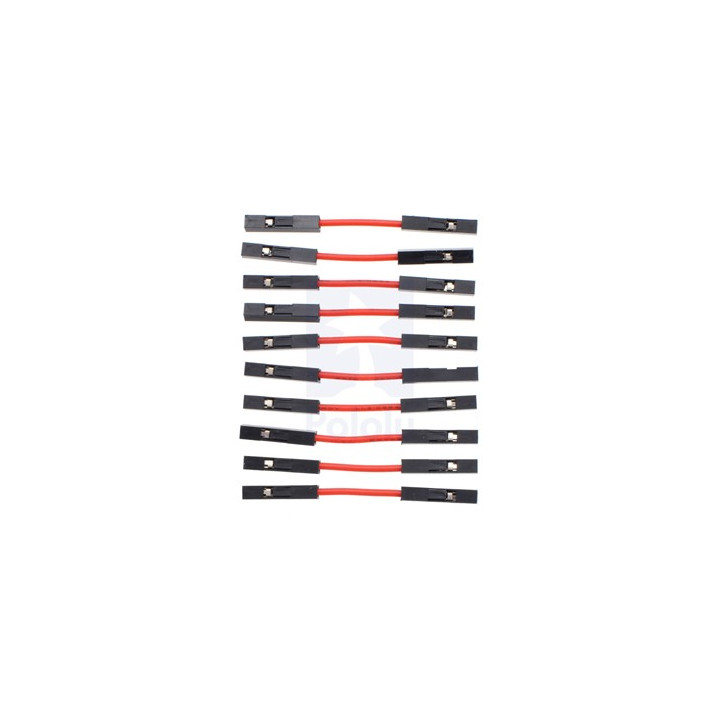 Straps flexibles rouge F/F (2,5 cm)