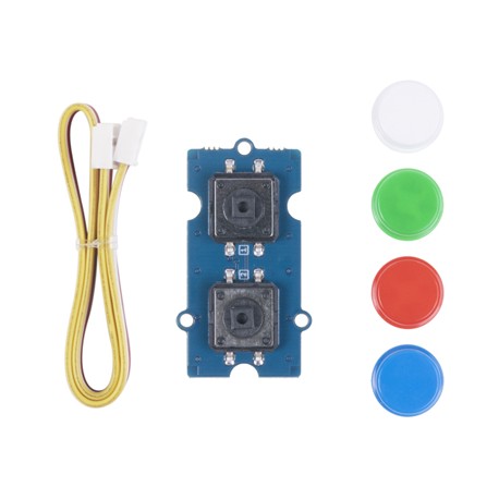 Module Grove 2 boutons-poussoirs 111020103 avec ses accessoires Module Grove 2 boutons-poussoirs 111020103 avec ses accessoires