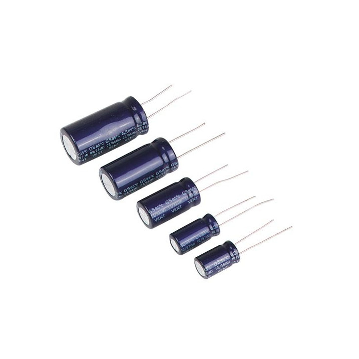 Condensateur chimique radial 105°