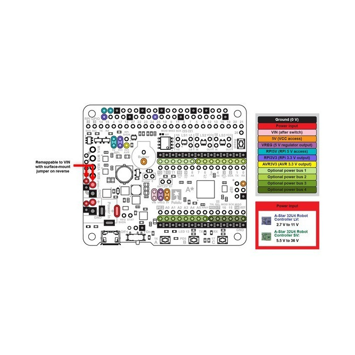 Shield A-Star 32U4 Robot Controller LV  - 7