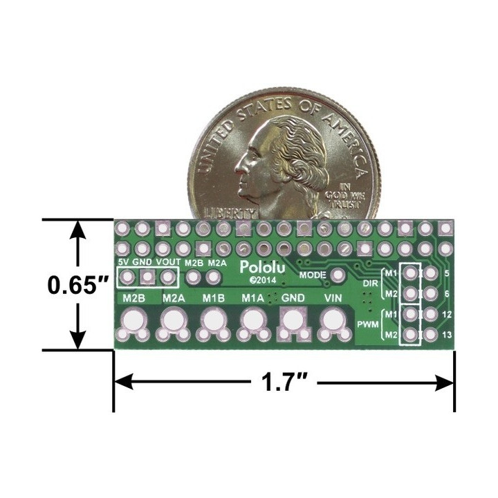Shield Dual Motor Driver commande moteur cc pour Raspberry Pi