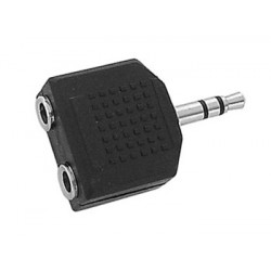 Jack Stéréo 2 x femelles 3,5mm - mâle 3,5mm - 1