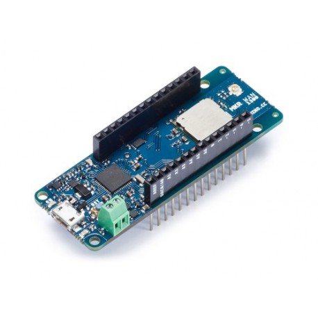 Vue de côté de la carte Arduino MKR WAN1300 Vue de côté de la carte Arduino MKR WAN1300