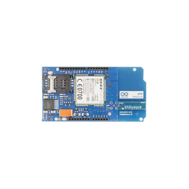 A000043 : Platine GSM Shield (ant. intégrée) pour arduino UNO