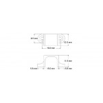 Dimensions du support sur kit COM-MOTOR03 Dimensions du support sur kit COM-MOTOR03
