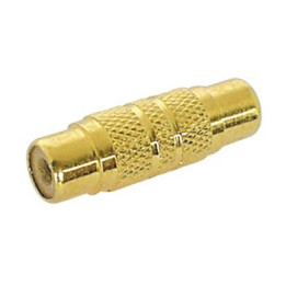 Adaptateur RCA femelle - femelle dorées  - 1