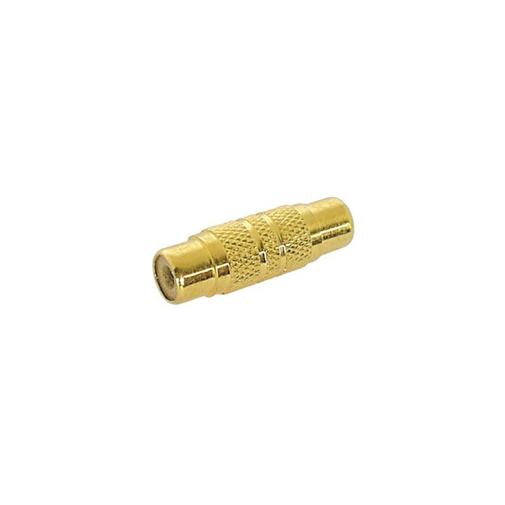 Adaptateur RCA femelle - femelle dorées  - 1