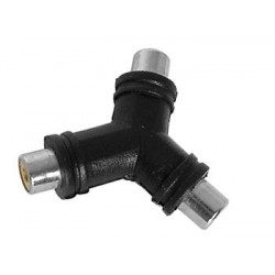 Adaptateur 2 x RCA femelles - RCA femelle - 1