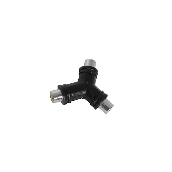 Adaptateur 2 x RCA femelles - RCA femelle  - 1