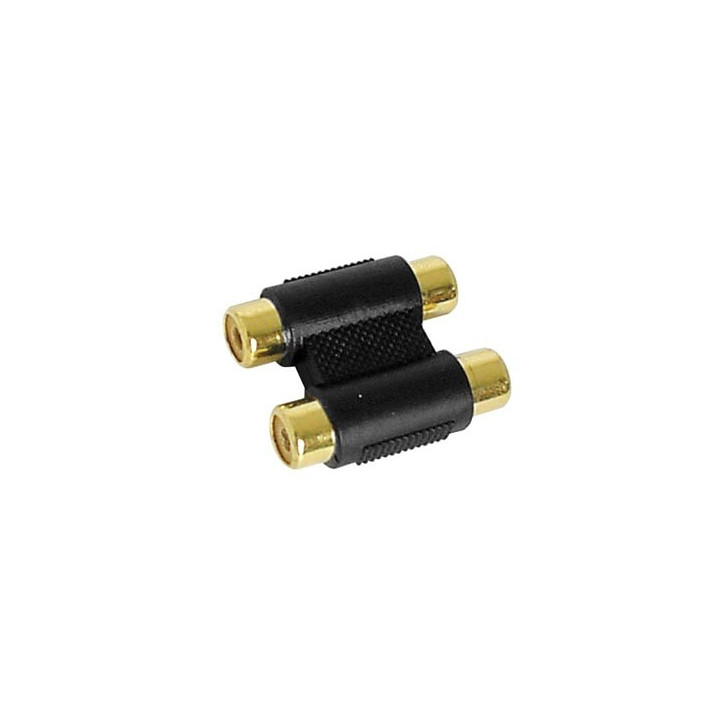 Coupleur 2xRCA femelle - 2xRCA femelle  - 1