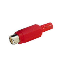 Connecteur RCA femelle (rouge)  - 1