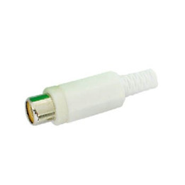 Connecteur RCA femelle (blanc)  - 1