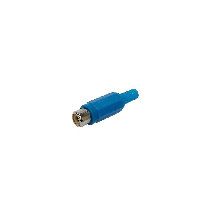 Connecteur RCA femelle (bleu)  - 1